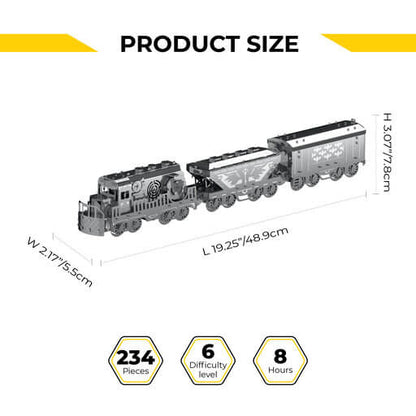 VERY HEAVY LOCO FREIGHT TRAIN