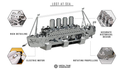 LOST AT SEA OCEAN SHIP TITANIC