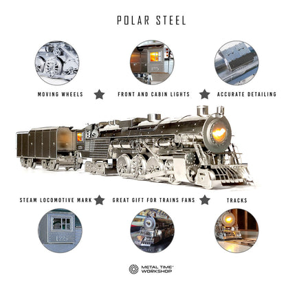 POLAR STEEL Magic Express Mechanical Steam train
